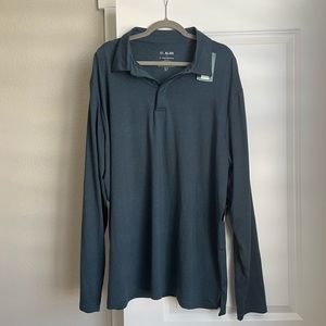 ALGO mens long sleeve polo